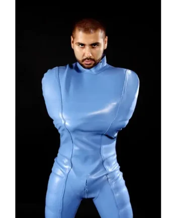 Latex Mens Suit with Feet Catsuit