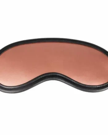 Outlet 😀 Bondara Luxe Rose Gold Real Leather Blindfold ✔️