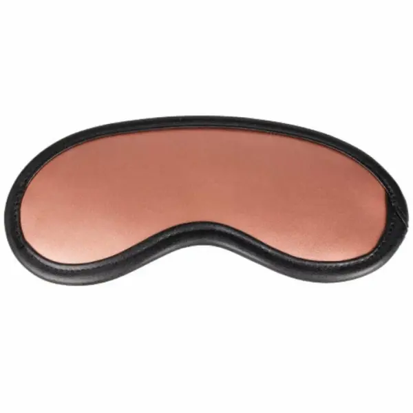 Outlet 😀 Bondara Luxe Rose Gold Real Leather Blindfold ✔️