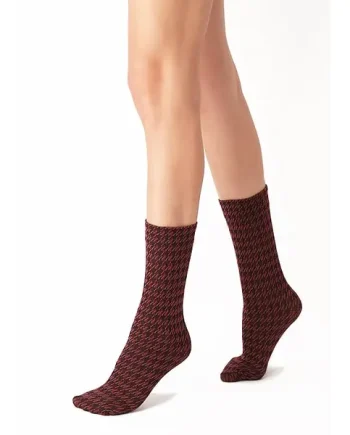 Oroblu Texture Pied De Poule Ankle High