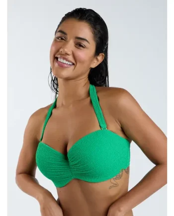 Honolulu strapless crinkle bikini top