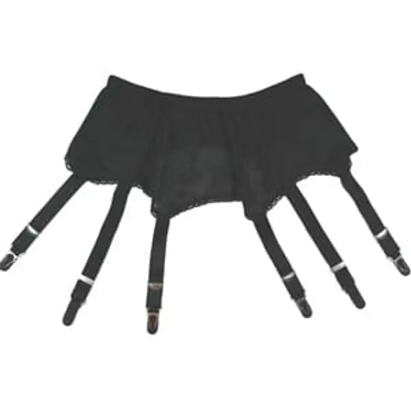 Lace Front Panel Suspender Belt