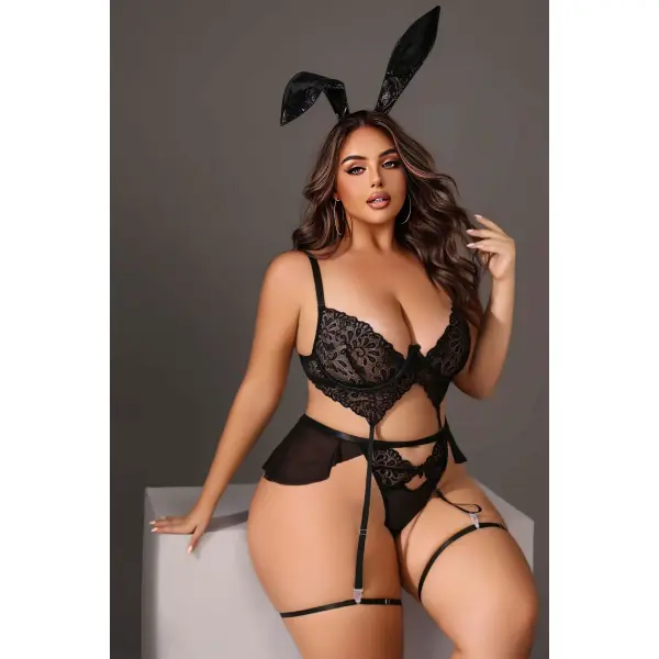 Deluxerie Plus Size Lingerie Set Breancatr