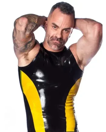 Latex Vortex Sleeveless Top