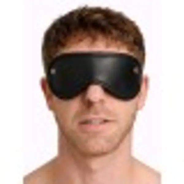 Leather Blindfold • Black