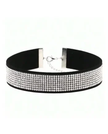 <strong>C1</strong>Rhinestone Choker Necklace