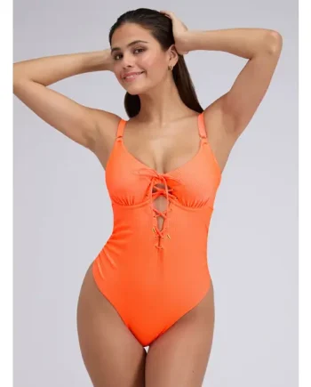 Ibiza lace up swimsuit