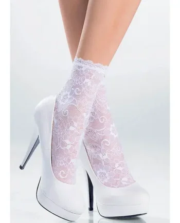 Pierre Mantoux Megan Lace Ankle Highs