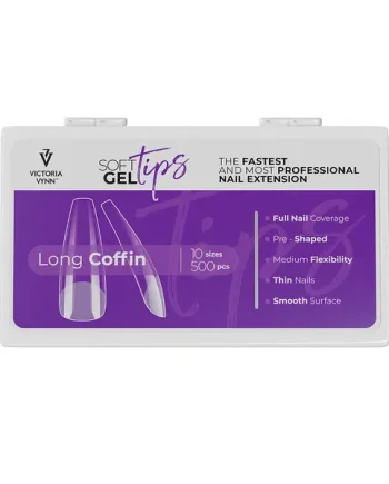 Victoria Vynn Soft Gel Tips LONG COFFIN