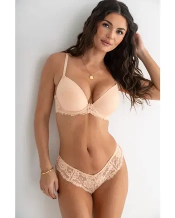 Fleur Cheeky V-Shaped Brief - Latte