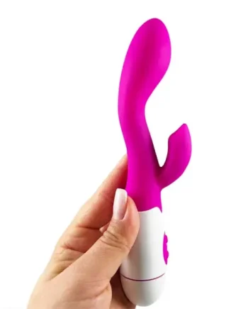 Silicone Rabbit Vibrator - 30 Speeds - Pink - 20 cm