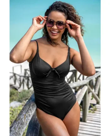 St Kitts Underwired Non-Padded Swimsuit - Black