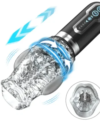 Automatic Blowjob Simulator 7 Vibrating 5 Rotating Thrusting Oral Sex Machine