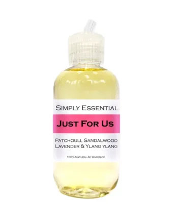 JUST FOR US MASSAGE OIL with Patchouli, Sandalwood, Lavender & Ylang ylang 100ml