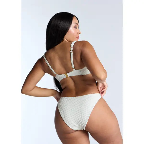 Marguerite texture brazilian bikini bottoms