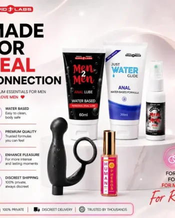 m2m Ultimate Gay Pleasure Kit - Promo Kit For Anal Comfort, Male Attraction And P-zone Pleasure