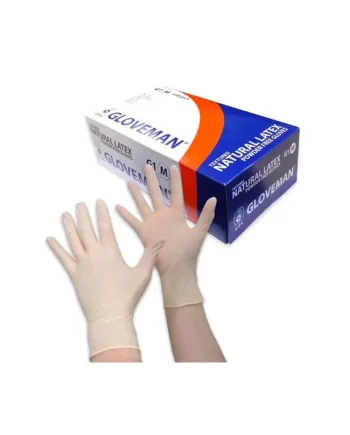Box of 100 Gloveman Latex Powder Free Gloves