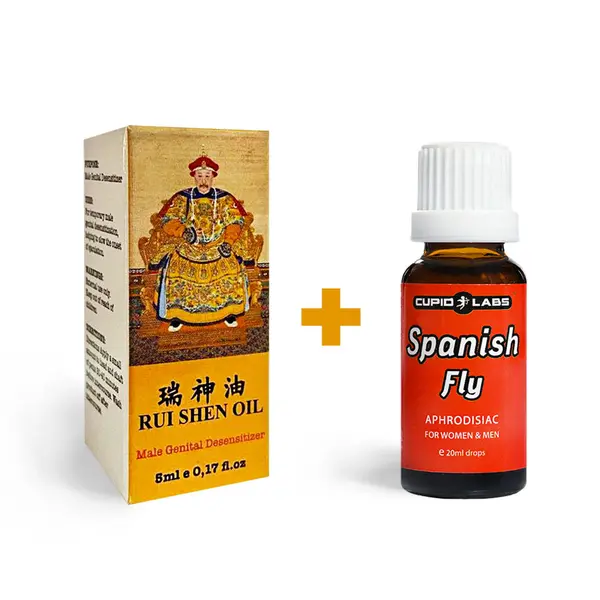 Enhance Your Pleasure and Control with Spanish Fly Cupid and Rui Shen Oil Delay Ejaculation Serum