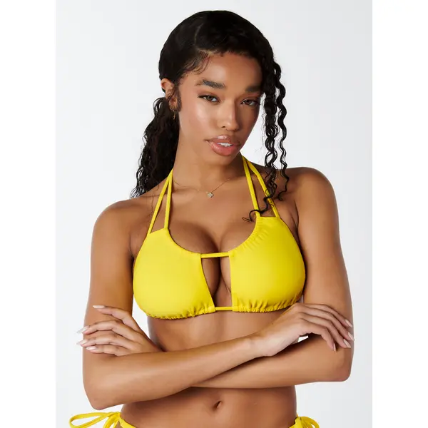 Paros cut out bikini top