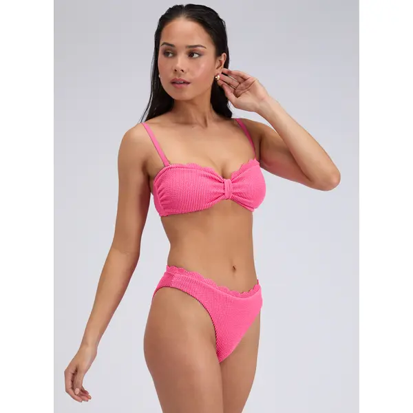 Kiri scalloped multiway bandeau bikini top