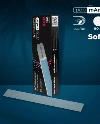 Staleks Pro PAPMAM FILES CASES EXCLUSIVE for a straight base SOFT 25pcs.