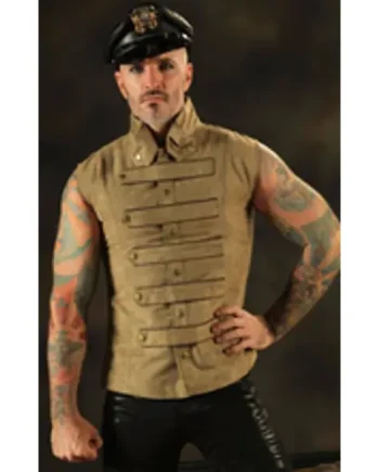 Men's Steampunk Military Waistcoat
