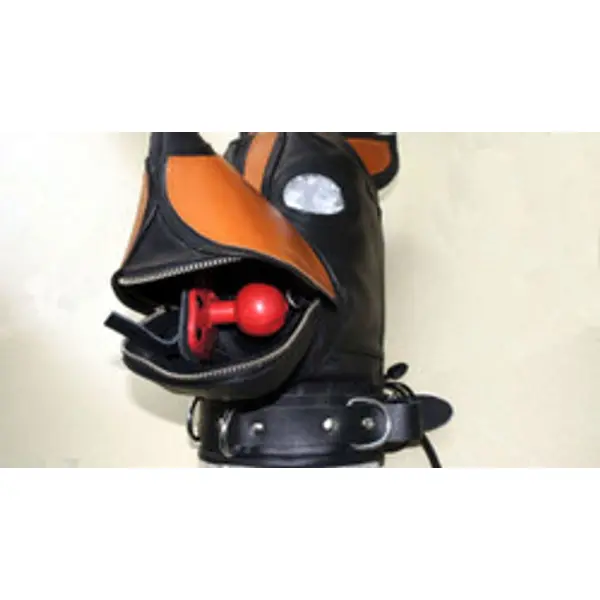Leather S&M Dog Hood