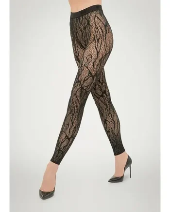 Wolford Snake Lace Footless Tights