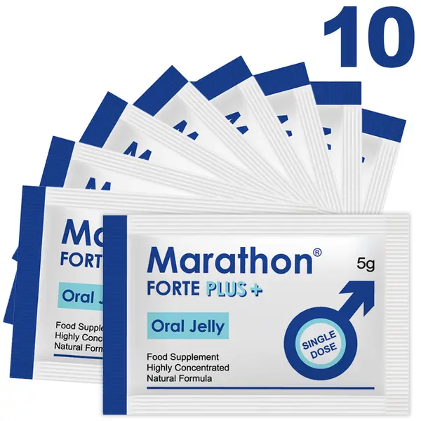 Marathon Forte Plus Oral Jelly - Edible Jelly for Men - 10 Pieces