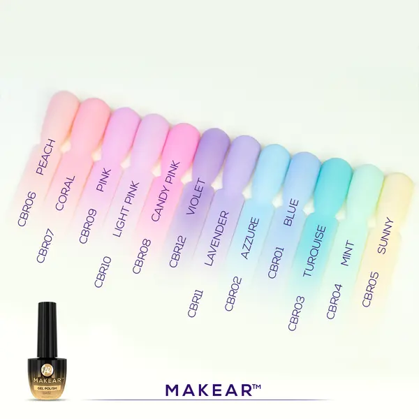 Makear Color RUBBER BASE CRB08 Candy Pink 8ml