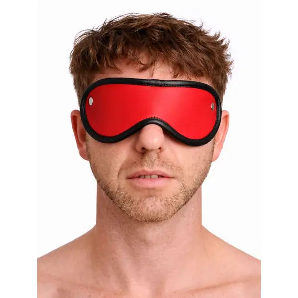 Leather Blindfold • Red