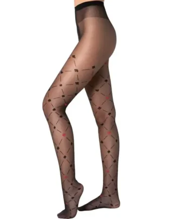 Fiore Poker Patterned Tights
