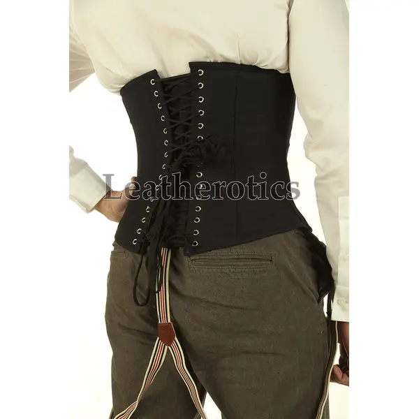 Corset For Men Steel Boned Back Posture Support