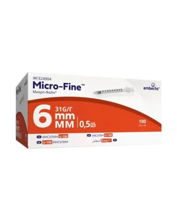 BD Micro-fine 0.5ml, 6mm Insulin Syringe 31g