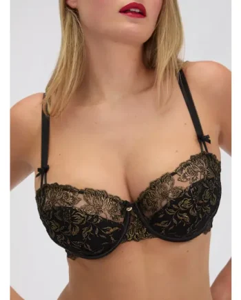 Arabella embroidered balconette bra