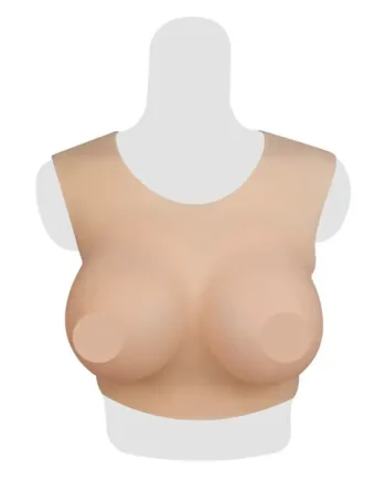 sculpted neck silicone breastplate