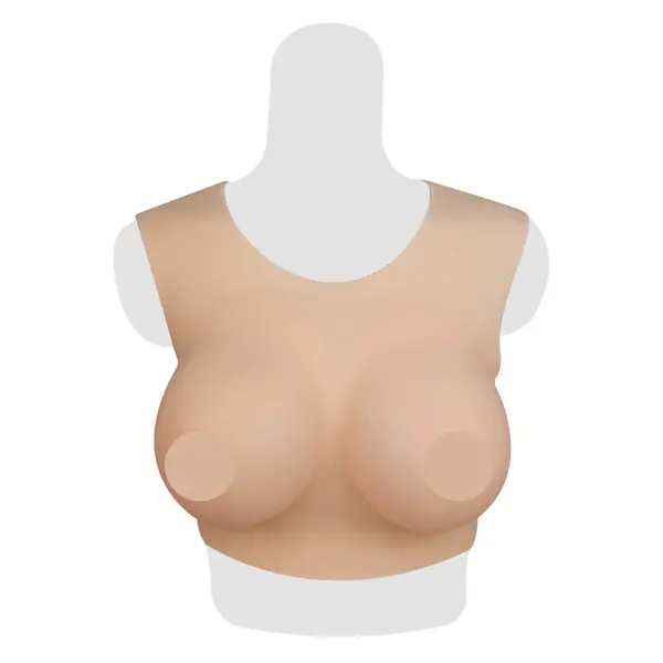 sculpted neck silicone breastplate