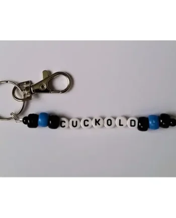 Cuckold Blue & Black Keyring