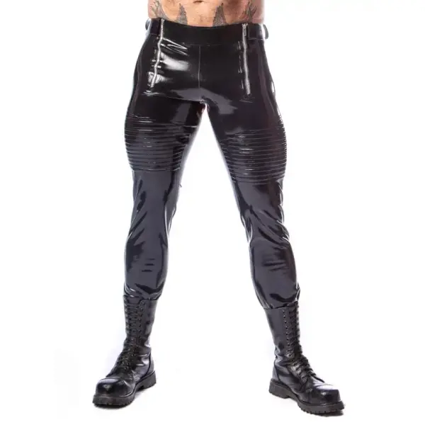Latex Dirty Biker Jeans