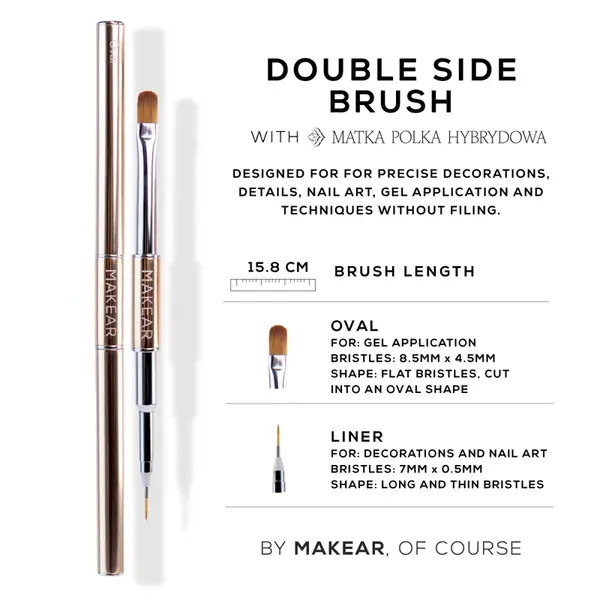 Makear Double-Sided Nail Styling BRUSH