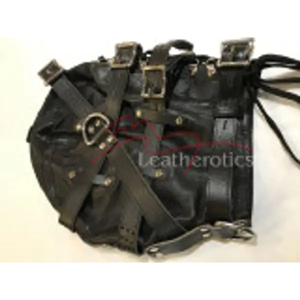 New Leather Hood Mask Fully Lined By Leatherotics
