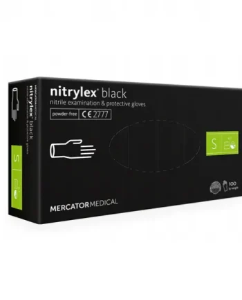 Mercator NITRILE GLOVES Black S 100pcs.