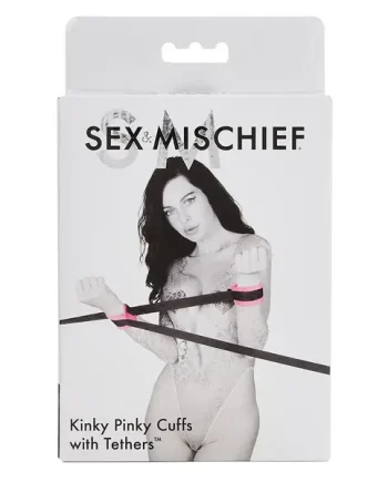 S&M Kinky Pinky Cuffs with Tethers