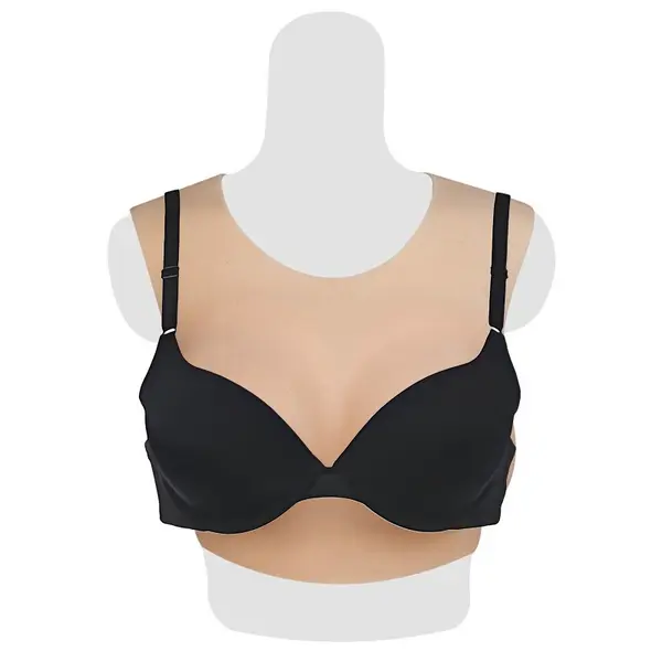 sculpted neck silicone breastplate