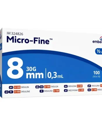 BD Microfine (Now Embecta) Insulin Syringe & Needles 0.3ml, 30g x 8mm