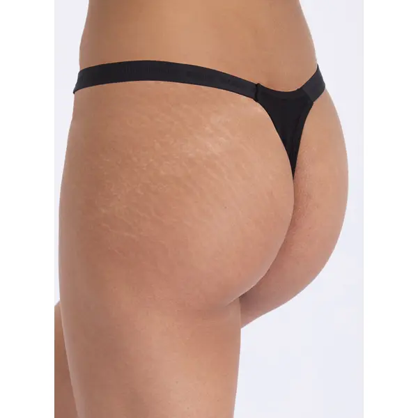 Amiee ribbed high leg thong