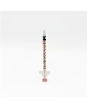 Acufine 32g 0.5ml (0.23mm x 8mm) U-100 Ultra Low Dead Space Fixed Needle & Syringe Pink