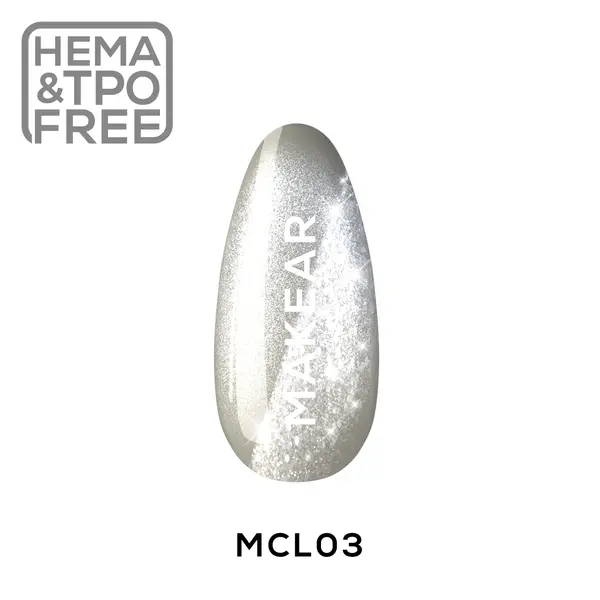 Makear Gel Polish MCL03 Silver Purr