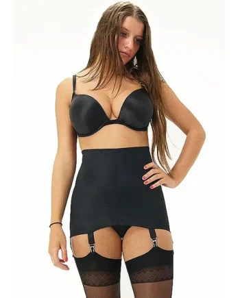 Sassy 6 Strap Plain Open Bottom Girdle