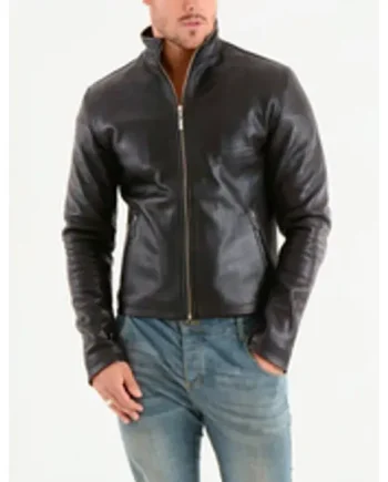 Cowhide Leather Jacket Smart Fitted Moto
